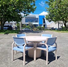 Load image into Gallery viewer, VINTAGE SEBEL 5 PIECE OUTDOOR PATIO SETTING. PASTOE CHAIRS & INTEGRA TABLE.