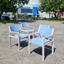 Load image into Gallery viewer, VINTAGE SEBEL 5 PIECE OUTDOOR PATIO SETTING. PASTOE CHAIRS & INTEGRA TABLE.