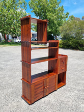 Load image into Gallery viewer, VINTAGE SLATTED PINE STEP WALL UNIT