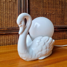 Load image into Gallery viewer, VINTAGE SWAN LAMP ART DECO STYLE
