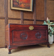 Load image into Gallery viewer, VINTAGE CHINESE ROSEWOOD & CAMPHOR WOOD STORAGE CHEST