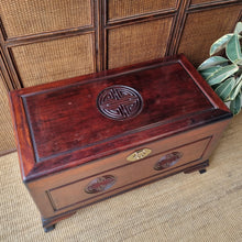 Load image into Gallery viewer, VINTAGE CHINESE ROSEWOOD & CAMPHOR WOOD STORAGE CHEST