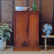 Load image into Gallery viewer, VINTAGE SOLID WOOD CABINET #2