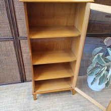 Load image into Gallery viewer, VINTAGE SOLID HARDWOOD DISPLAY CABINET