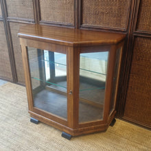 Load image into Gallery viewer, VINTAGE ART DECO CURIO DISPLAY CABINET