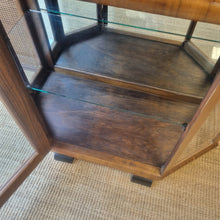 Load image into Gallery viewer, VINTAGE ART DECO CURIO DISPLAY CABINET