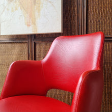Load image into Gallery viewer, SET OF 2 RED KENDALL SWIVEL DINING CHAIRS