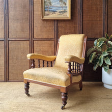 Load image into Gallery viewer, VICTORIAN LIBRARY ARMCHAIR