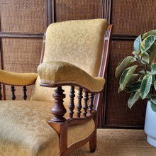 Load image into Gallery viewer, VICTORIAN LIBRARY ARMCHAIR