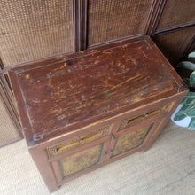 Load image into Gallery viewer, VINTAGE TIBETAN CABINET WITH ARTWORK