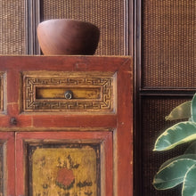 Load image into Gallery viewer, VINTAGE TIBETAN CABINET WITH ARTWORK