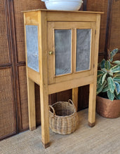 Load image into Gallery viewer, ANTIQUE MEATSAFE STORAGE CABINET PANTRY