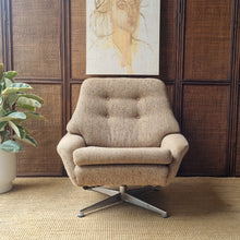 Load image into Gallery viewer, DANISH DELUXE 'NAGILA' SWIVEL ARMCHAIR