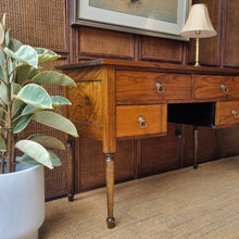 Load image into Gallery viewer, VINTAGE OAK DRESSER HALL TABLE SIDEBOARD
