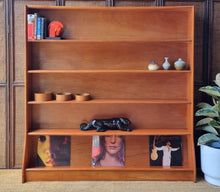 Load image into Gallery viewer, MID CENTURY SOLID HARDWOOD BOOKCASE