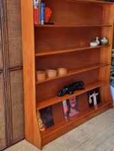 Load image into Gallery viewer, MID CENTURY SOLID HARDWOOD BOOKCASE