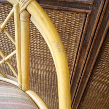 Load image into Gallery viewer, PAIR OF VINTAGE CANE SWIVEL KITCHEN STOOLS