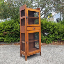 Load image into Gallery viewer, VINTAGE HARDWOOD MEATSAFE STORAGE CABINET PANTRY