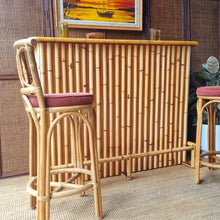 Load image into Gallery viewer, VINTAGE CANE TIKI MID CENTURY BAR