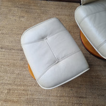 Load image into Gallery viewer, LEATHER RECLINER CHAIR & FOOTSTOOL