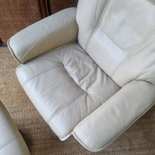 Load image into Gallery viewer, LEATHER RECLINER CHAIR & FOOTSTOOL