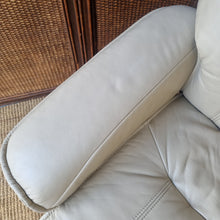 Load image into Gallery viewer, LEATHER RECLINER CHAIR & FOOTSTOOL