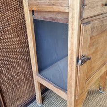 Load image into Gallery viewer, RUSTIC VINTAGE REFURBISHED MEATSAFE STORAGE CABINET PANTRY