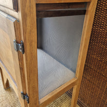 Load image into Gallery viewer, RUSTIC VINTAGE REFURBISHED MEATSAFE STORAGE CABINET PANTRY