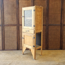 Load image into Gallery viewer, RUSTIC VINTAGE REFURBISHED MEATSAFE STORAGE CABINET PANTRY
