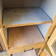 Load image into Gallery viewer, RUSTIC VINTAGE REFURBISHED MEATSAFE STORAGE CABINET PANTRY