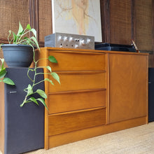 Load image into Gallery viewer, VINTAGE SIDEBOARD BUFFET DRESSER MEDIA CABINET