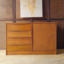 Load image into Gallery viewer, VINTAGE SIDEBOARD BUFFET DRESSER MEDIA CABINET