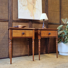 Load image into Gallery viewer, PAIR OF VINTAGE HERITAGE FURNITURE BEDSIDE TABLES