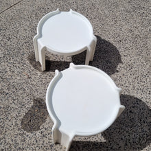 Load image into Gallery viewer, 2 VINTAGE WHITE KARTELL SIDE TABLES