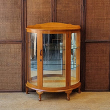 Load image into Gallery viewer, VINTAGE HALF ROUND DISPLAY CABINET CABINET