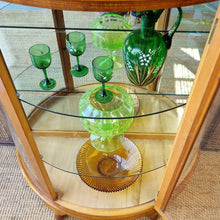 Load image into Gallery viewer, VINTAGE HALF ROUND DISPLAY CABINET CABINET
