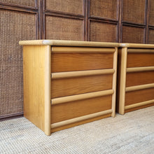 Load image into Gallery viewer, PAIR OF VINTAGE BEDSIDE DRAWERS BY MACROB FURNITURE