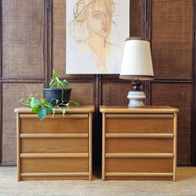 Load image into Gallery viewer, PAIR OF VINTAGE BEDSIDE DRAWERS BY MACROB FURNITURE