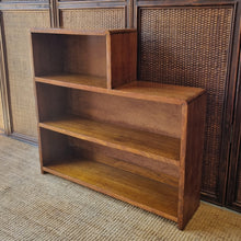 Load image into Gallery viewer, SMALL VINTAGE HARDWOOD STEP BOOKCASE