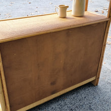 Load image into Gallery viewer, VINTAGE CANE & RATTAN WALL UNIT DISPLAY CABINET