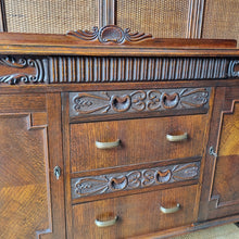 Load image into Gallery viewer, VINTAGE TUDOR/JACOBEAN STYLE OAK SIDEBOARD