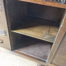 Load image into Gallery viewer, VINTAGE TUDOR/JACOBEAN STYLE OAK SIDEBOARD