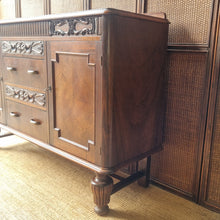 Load image into Gallery viewer, VINTAGE TUDOR/JACOBEAN STYLE OAK SIDEBOARD
