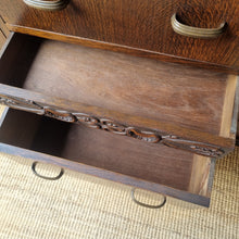 Load image into Gallery viewer, VINTAGE TUDOR/JACOBEAN STYLE OAK SIDEBOARD