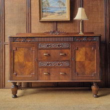 Load image into Gallery viewer, VINTAGE TUDOR/JACOBEAN STYLE OAK SIDEBOARD