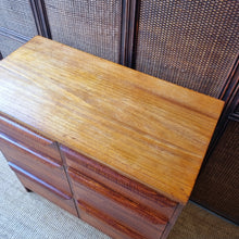 Load image into Gallery viewer, VINTAGE MID CENTURY SOLID HARDWOOD FILING OFFICE CABINET DRAWERS