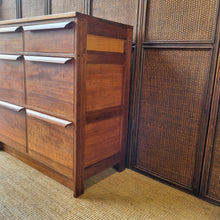 Load image into Gallery viewer, VINTAGE MID CENTURY SOLID HARDWOOD FILING OFFICE CABINET DRAWERS