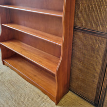 Load image into Gallery viewer, MID CENTURY SOLID HARDWOOD WATERFALL BOOKCASE