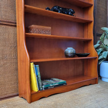 Load image into Gallery viewer, MID CENTURY SOLID HARDWOOD WATERFALL BOOKCASE