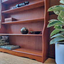Load image into Gallery viewer, MID CENTURY SOLID HARDWOOD WATERFALL BOOKCASE